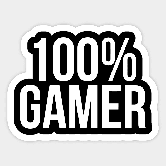 100% Gamer Sticker by Saimarts